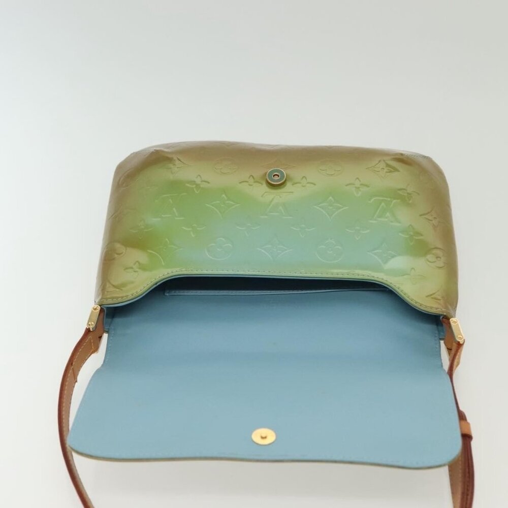 Authentic LOUIS VUITTON Monogram Vernis Thompson Street Bag Baby Blue M91009 - Picture 6 of 16